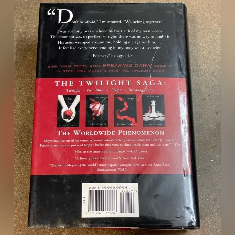 Twilight Breaking Dawn Special Edition Hardcover Book by Stephanie Meyer